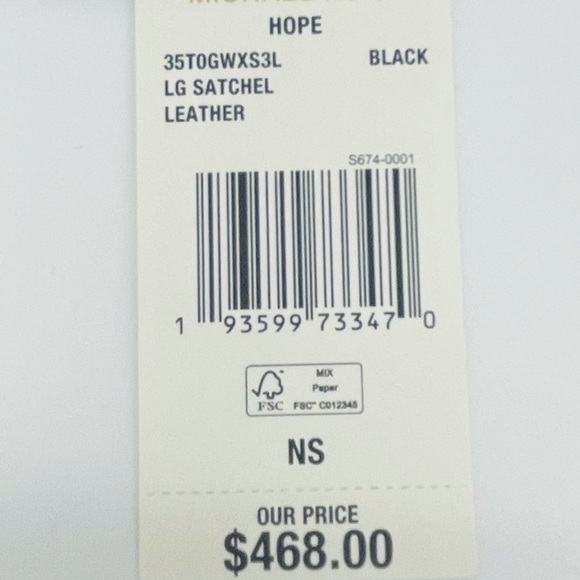 Michael Kors Hope Large Satchel Bag - Picture 8 of 13